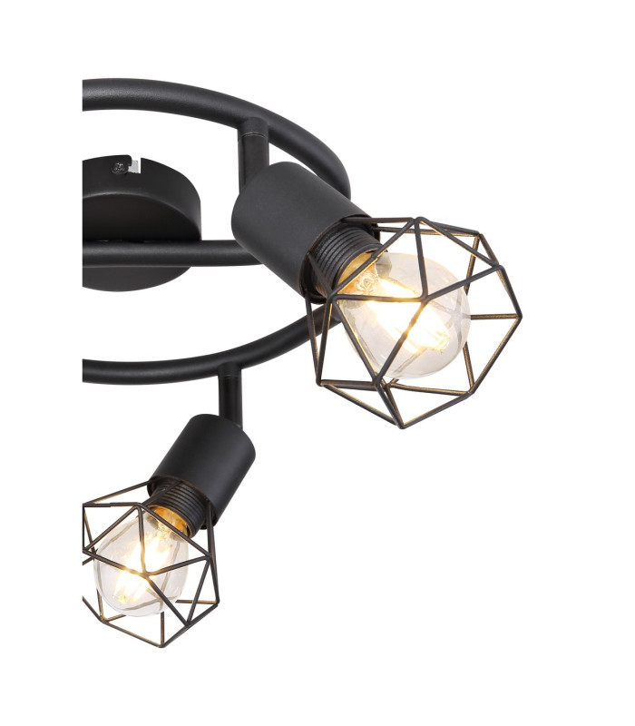 Xara I Ceiling Spotlight Clusters Black 3x E14-5