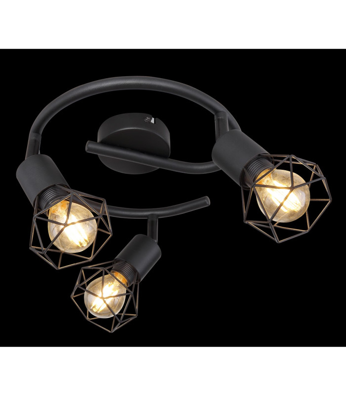 Xara I Ceiling Spotlight Clusters Black 3x E14-6