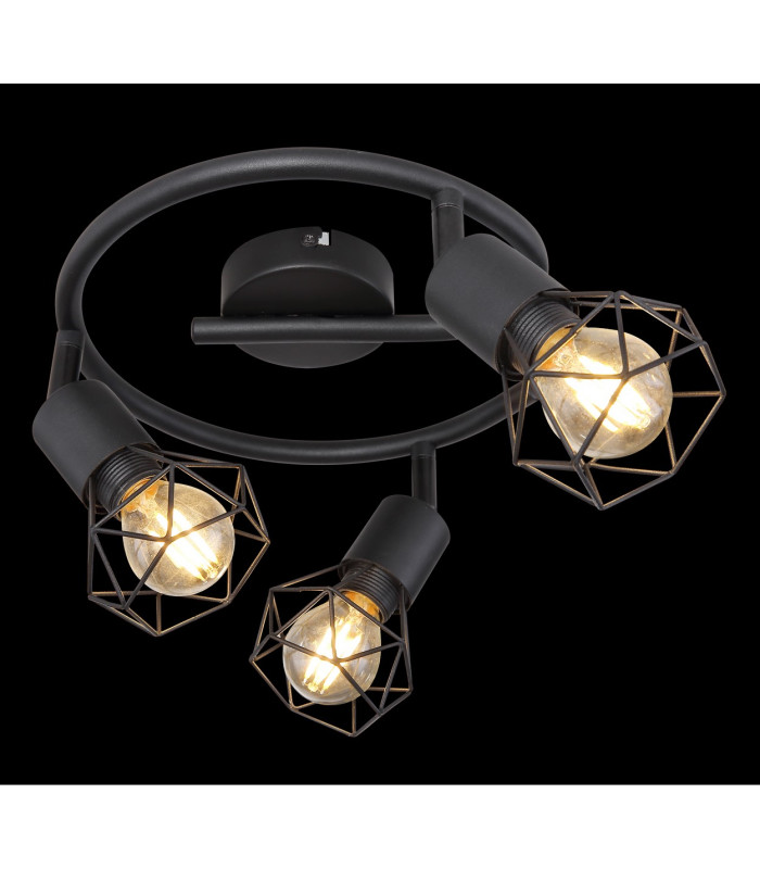 Xara I Ceiling Spotlight Clusters Black 3x E14-7