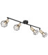 Xara I Ceiling Spotlight Bar Black Gold 4x E14-1