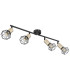 Xara I Ceiling Spotlight Bar Black Gold 4x E14-2