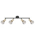 Xara I Ceiling Spotlight Bar Black Gold 4x E14-3