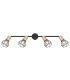 Xara I Ceiling Spotlight Bar Black Gold 4x E14-4