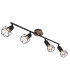 Xara I Ceiling Spotlight Bar Black 4x E14-1