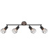 Xara I Ceiling Spotlight Bar Black 4x E14-3