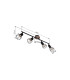 Xara I Ceiling Spotlight Bar Black 4x E14-9