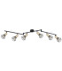 Xara I Ceiling Spotlight Bar Black Gold 6x E14-2