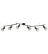 Xara I Ceiling Spotlight Bar Matt Black 6x E14-2
