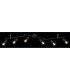 Xara I Ceiling Spotlight Bar Matt Black 6x E14-4