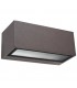 1 Light Outdoor Wall Light Brown IP54, E27 - 1