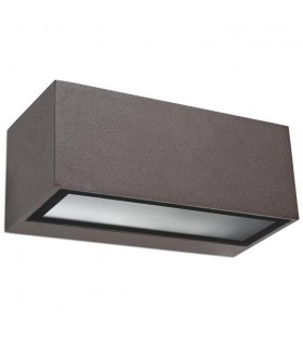 1 Light Outdoor Wall Light Brown IP54, E27 - 1