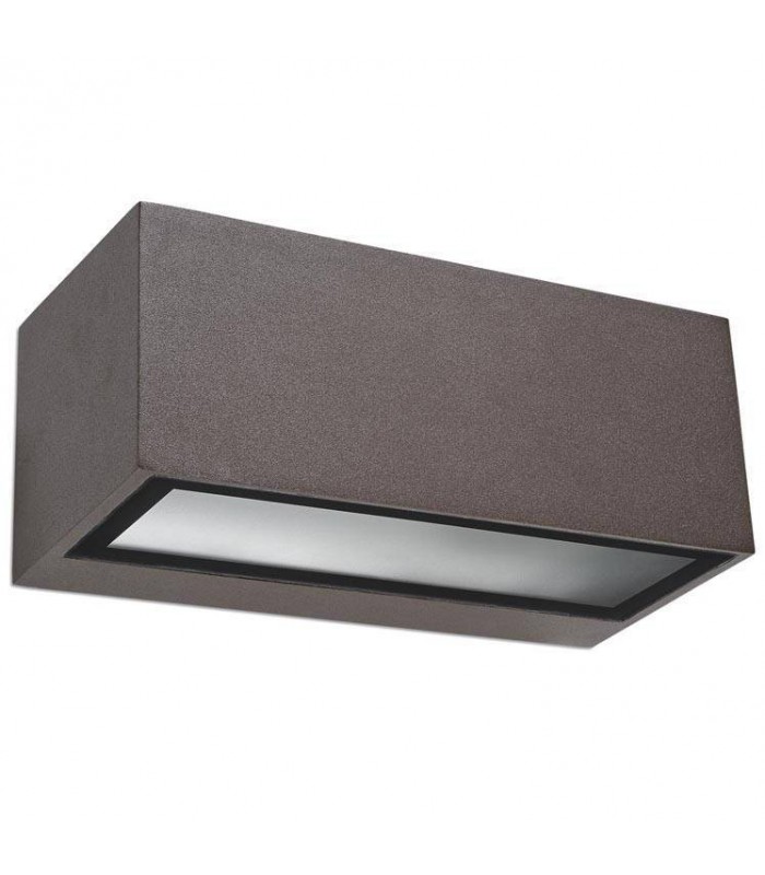 1 Light Outdoor Wall Light Brown IP54, E27 - 1