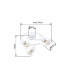 Xara I Ceiling Spotlight Clusters White 3x E14-9