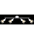 Xara I Ceiling Spotlight Bar White 4x E14-7
