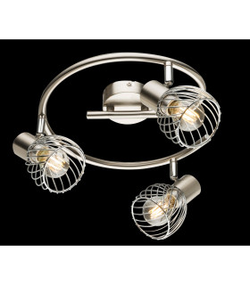 Texas Ceiling Spotlight Clusters Nickel Matt 3x E14-2