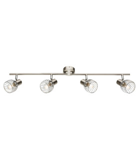 Texas Ceiling Spotlight Bar Nickel Matt 4x E14-1