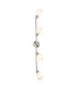 Franziska Ceiling Spotlight Bar Nickel Matt Clear Glass Shade 4x E14-4