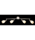 Franziska Ceiling Spotlight Bar Nickel Matt Clear Glass Shade 4x E14-6