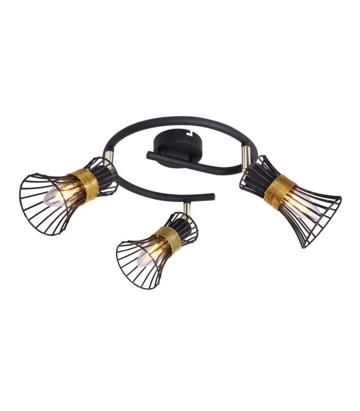 Purra Ceiling Spotlight Clusters Black 3x E14-1