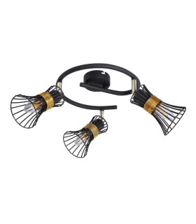 Purra Ceiling Spotlight Clusters Black 3x E14-2