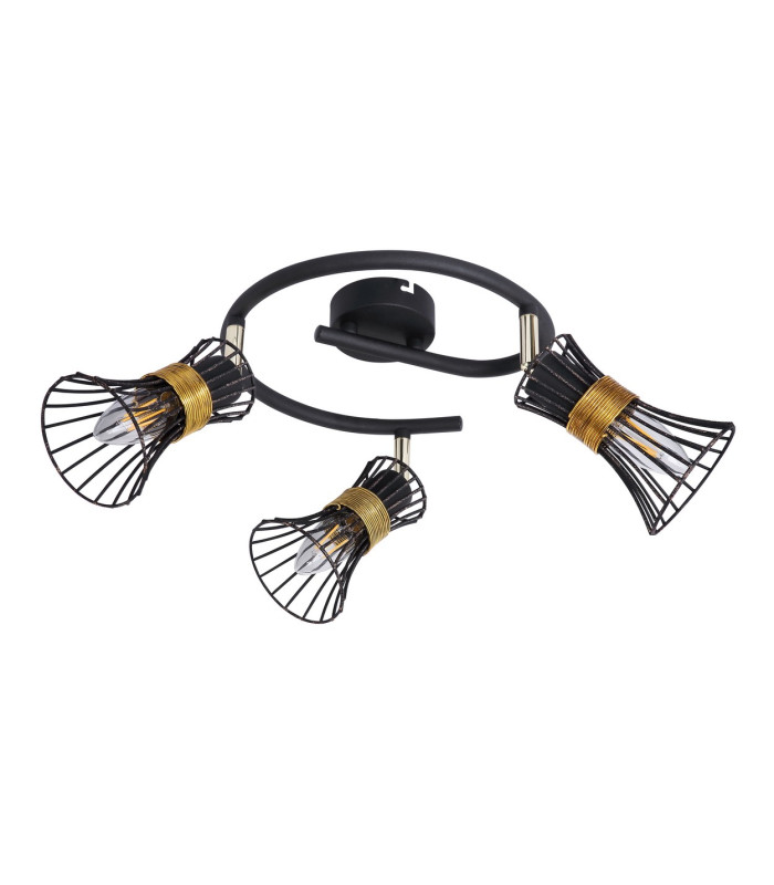Purra Ceiling Spotlight Clusters Black 3x E14-2
