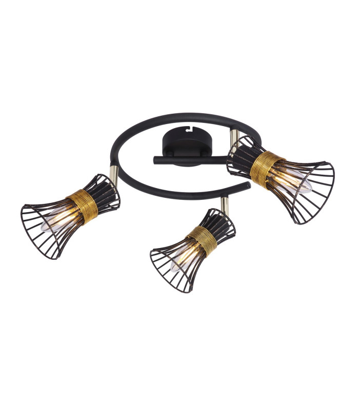Purra Ceiling Spotlight Clusters Black 3x E14-3