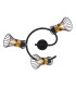 Purra Ceiling Spotlight Clusters Black 3x E14-4