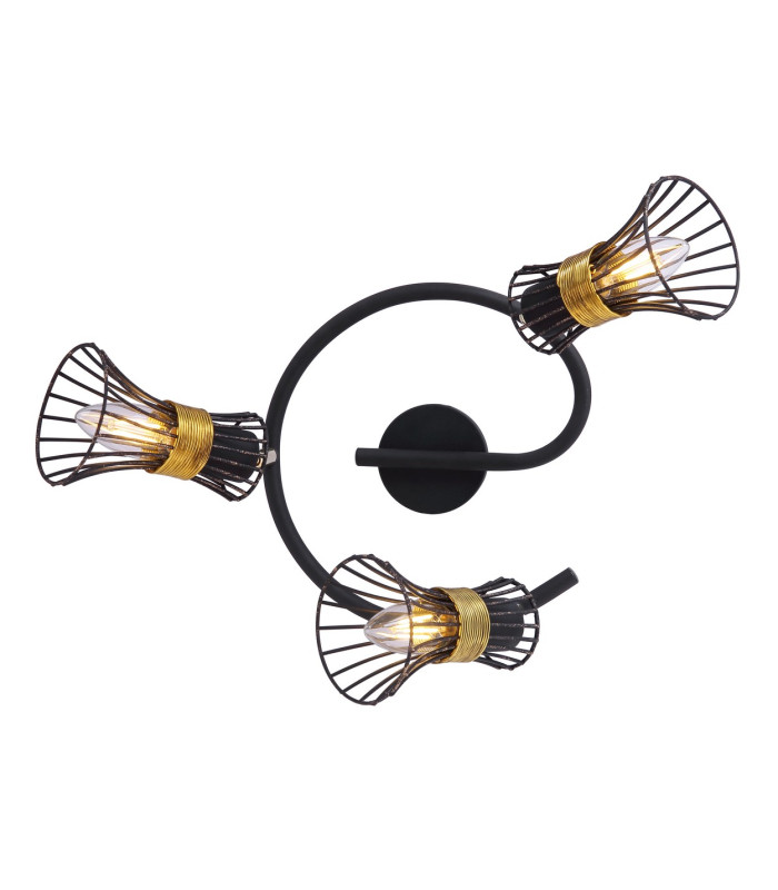 Purra Ceiling Spotlight Clusters Black 3x E14-4
