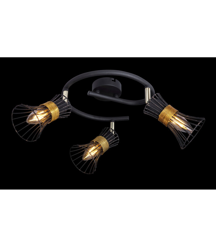 Purra Ceiling Spotlight Clusters Black 3x E14-6