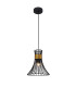 Purra Wire Frame Pendant Ceiling Light Black 1x E27-1