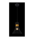 Purra Wire Frame Pendant Ceiling Light Black 1x E27-4