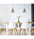 Purra Wire Frame Pendant Ceiling Light Black 1x E27-5