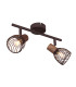 Isabelle Twin Ceiling Spotlight Rust Colored 2x E14-1