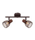 Isabelle Twin Ceiling Spotlight Rust Colored 2x E14-3