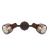 Isabelle Twin Ceiling Spotlight Rust Colored 2x E14-4