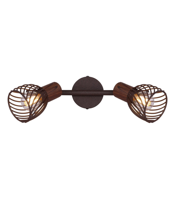 Isabelle Twin Ceiling Spotlight Rust Colored 2x E14-4