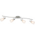 Roy Ceiling Spotlight Bar Chrome Satined Glass Shade 4x E14-2