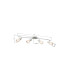 Roy Ceiling Spotlight Bar Chrome Satined Glass Shade 4x E14-4