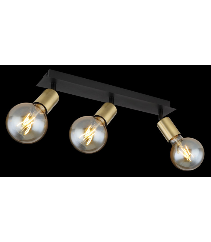 Liliana Ceiling Spotlight Bar Matt Black 3x E27-6