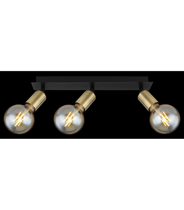 Liliana Ceiling Spotlight Bar Matt Black 3x E27-7