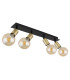 Liliana Ceiling Spotlight Bar Matt Black 4x E27-2