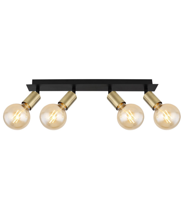 Liliana Ceiling Spotlight Bar Matt Black 4x E27-3