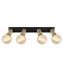 Liliana Ceiling Spotlight Bar Matt Black 4x E27-4