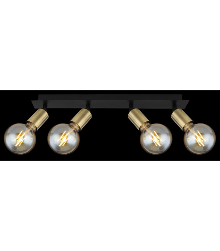 Liliana Ceiling Spotlight Bar Matt Black 4x E27-7
