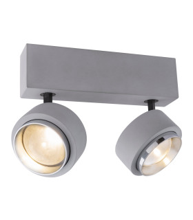 Timo Twin Ceiling Spotlight Grey 2x LED 3000K-1