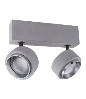 Timo Twin Ceiling Spotlight Grey 2x LED 3000K-2