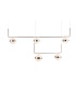 Lovest Bar Pendant Ceiling Light Nickel Matt 5x LED 3000K-4