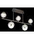 Untsy Integrated LED Semi Flush Ceiling Light Titanium Color Brushed 5x LED Dimmable 2700-6000K Remote Control-4