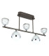 Untsy Integrated LED Semi Flush Ceiling Light Titanium Color Brushed 5x LED Dimmable 2700-6000K Remote Control-7