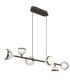 Untsy Bar Pendant Ceiling Light Titanium Color Brushed 6x LED Dimmable 2700-6000K Remote Control-1